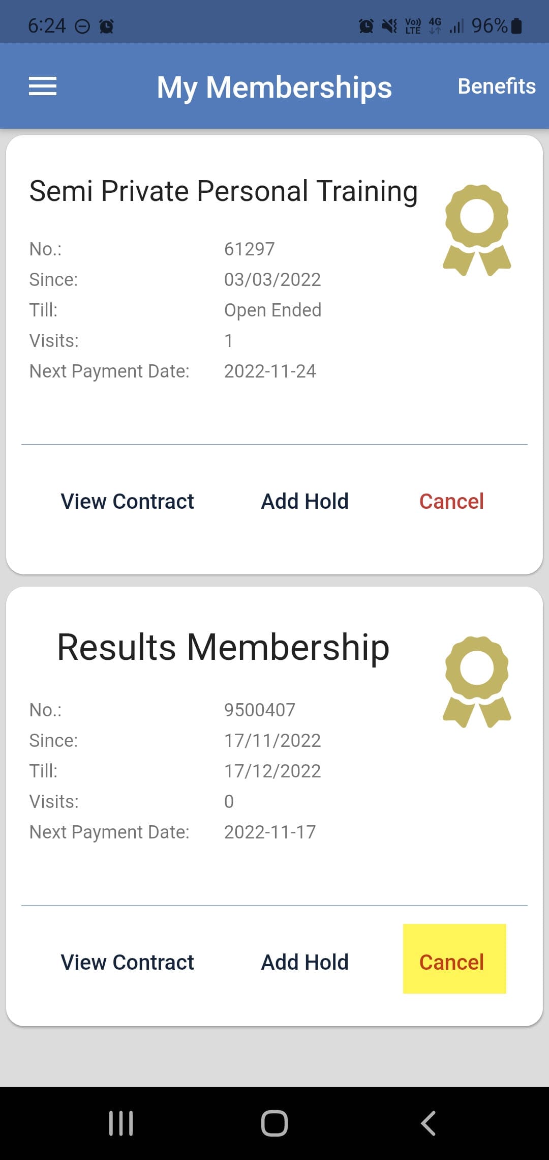 Membership Cancellation – Step 3
