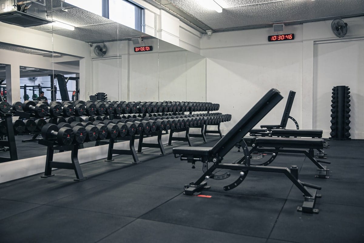 Dukes Gym Abbotsford Free Weights Area