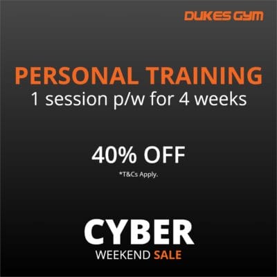 4 Weeks of 1-on-1 Personal Training – 1 Session p/w